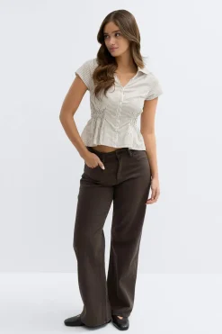 Clearance Gina Tricot Smock blouse Wit