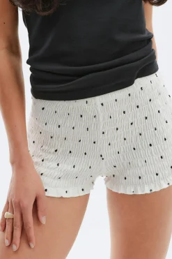 Outlet Gina Tricot Smock shorts Zwart