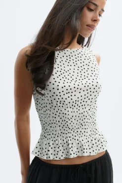 Discount Gina Tricot Smock top Zwart
