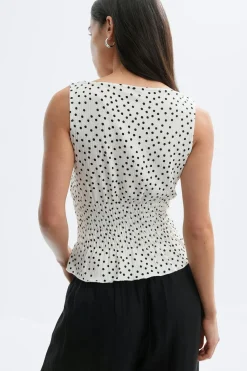 Discount Gina Tricot Smock top Zwart