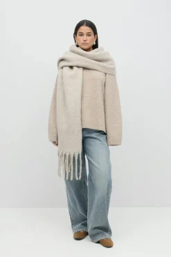 Best Gina Tricot Soft chunky scarf Beige