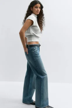 Outlet Gina Tricot Soft funnel neck top Grijsv