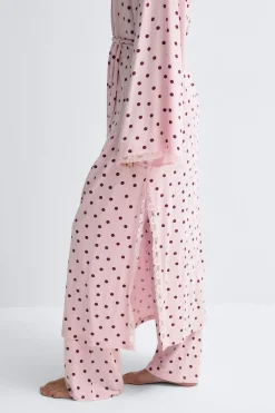 Discount Gina Tricot Soft lace loungewear robe Roze