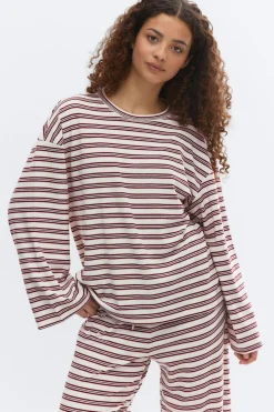 Outlet Gina Tricot Soft loungewear longsleeve top Paars