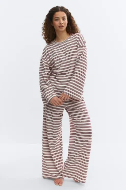 Outlet Gina Tricot Soft loungewear longsleeve top Paars