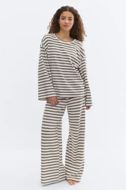 New Gina Tricot Soft loungewear longsleeve top Wit