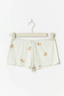 Clearance Gina Tricot Soft pyjamas hotpants Wit