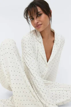 Gina Tricot Soft pyjamas shirt Wit