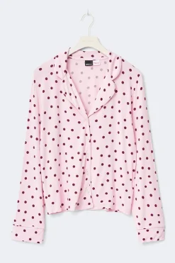 Outlet Gina Tricot Soft pyjamas shirt Roze