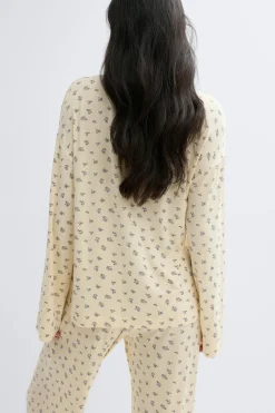 Sale Gina Tricot Soft pyjamas shirt Geel