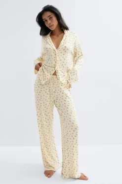 Hot Gina Tricot Soft pyjamas trousers Geel