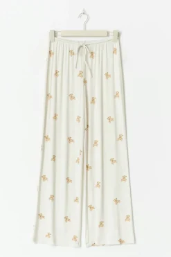 Outlet Gina Tricot Soft pyjamas trousers Wit