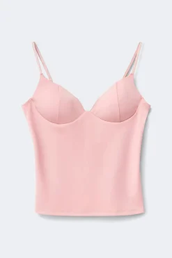 New Gina Tricot Soft shaping wow singlet Roze