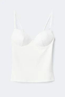 Hot Gina Tricot Soft shaping wow singlet Wit