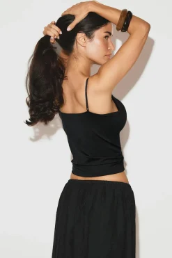 Online Gina Tricot Soft shaping wow singlet Zwart