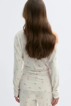 New Gina Tricot Soft slouchy loungewear top Wit