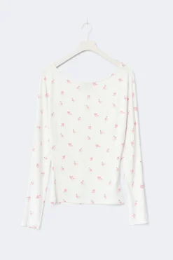 New Gina Tricot Soft slouchy loungewear top Wit