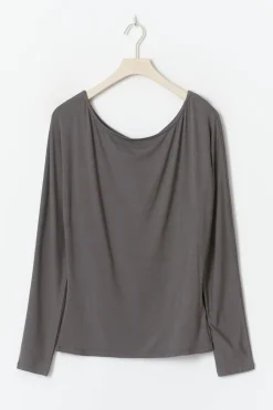Clearance Gina Tricot Soft slouchy loungewear top Grijsv