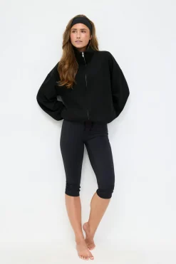 Clearance Gina Tricot Soft sport zip sweater Zwart