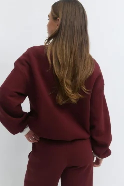 Gina Tricot Soft sport zip sweater Rood