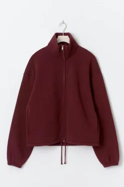 Gina Tricot Soft sport zip sweater Rood