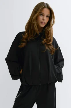 Best Gina Tricot Soft sporty zip jacket Zwart