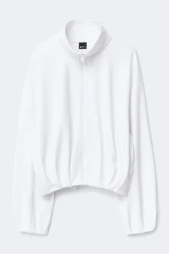 Clearance Gina Tricot Soft sporty zip jacket Wit
