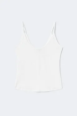Clearance Gina Tricot Soft strap yoga singlet Wit