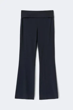 Sale Gina Tricot Soft touch folded trouser Blauw