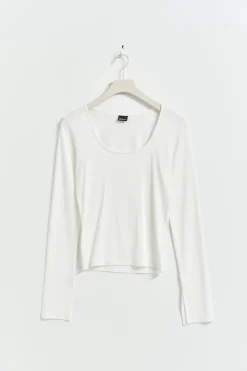 Gina Tricot Soft touch jersey top Wit