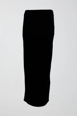 Gina Tricot Soft touch ruched skirt Zwart