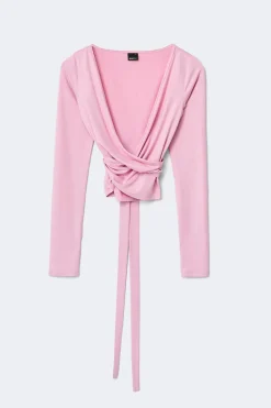 Hot Gina Tricot Soft wrap yoga cardigan Roze