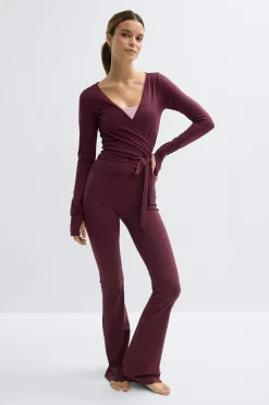 Best Gina Tricot Soft wrap yoga cardigan Rood