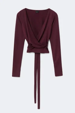 Best Gina Tricot Soft wrap yoga cardigan Rood