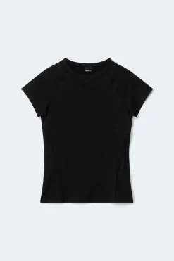 Online Gina Tricot Soft yoga tee Zwart