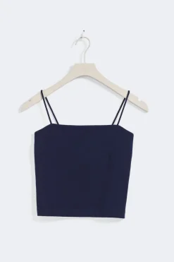 New Gina Tricot spaghetti strap singlet Blauw