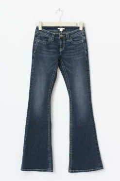 Outlet Gina Tricot Sparkle low flare jeans Blauw
