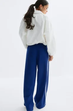 Online Gina Tricot Sporty wide trousers Blauw