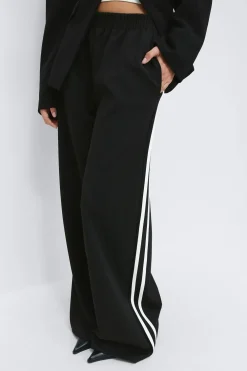 Hot Gina Tricot Sporty wide trousers Zwart
