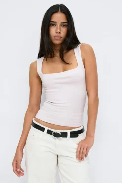 Hot Gina Tricot Square neck tank top Paars