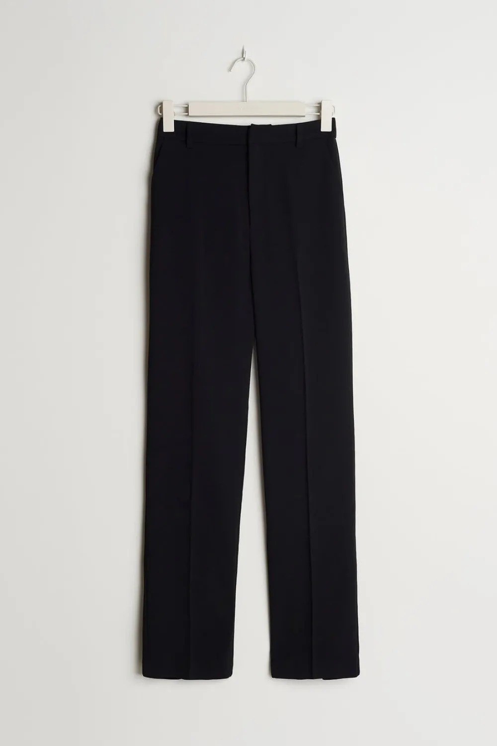 Sale Gina Tricot Straight petite trousers Zwart