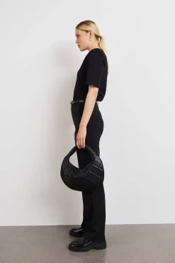 Clearance Gina Tricot straight tall trousers Zwart