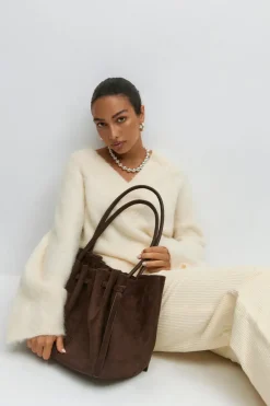 Best Gina Tricot Strap detail bag Bruin
