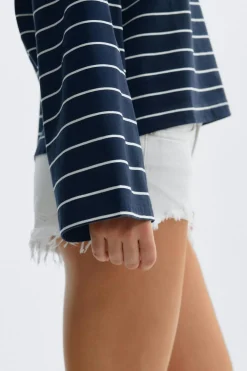 New Gina Tricot Stripe long sleeve tee Blauw