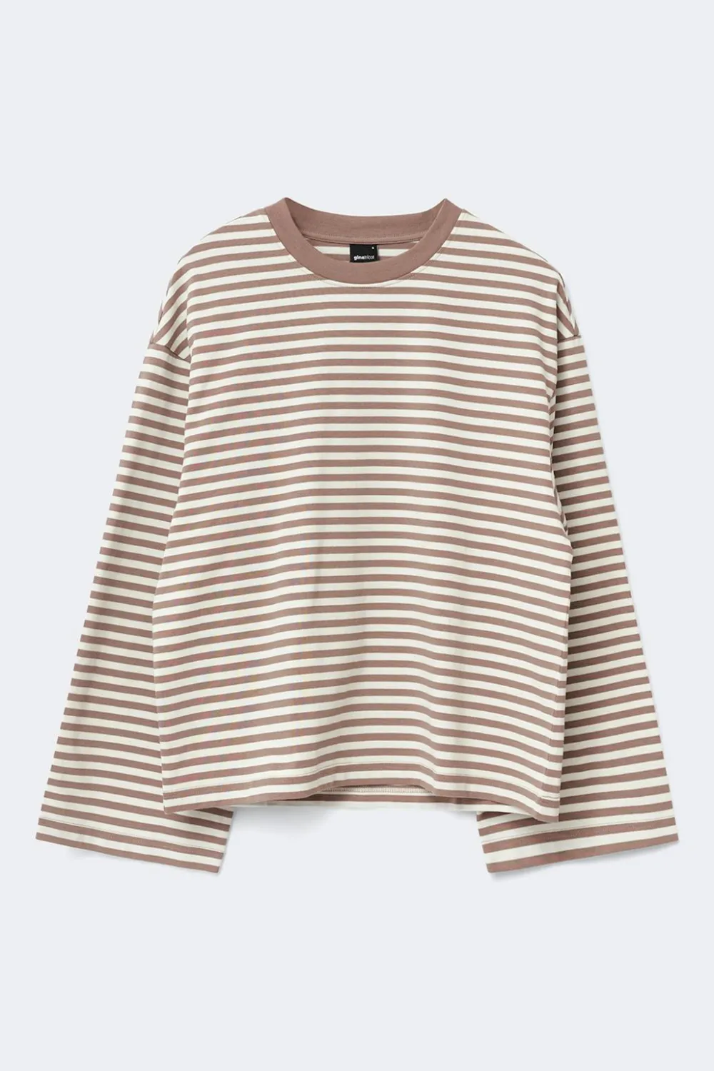 New Gina Tricot Stripe long sleeve tee Beige