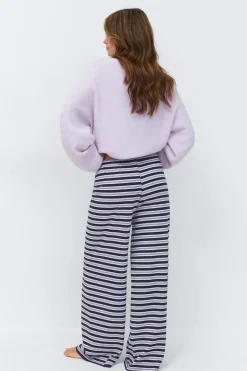 Discount Gina Tricot Striped soft trousers Paars