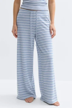 Clearance Gina Tricot Striped soft trousers Blauw