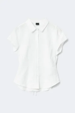 Outlet Gina Tricot Structure shirt Wit