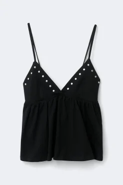 Best Gina Tricot Studs singlet Zwart