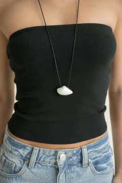 Hot Gina Tricot Super stretch tube top Zwart